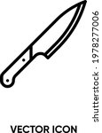 Knife Vector Icon. Modern ...