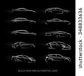 car logotypes silhouette   car... | Shutterstock .eps vector #348833636