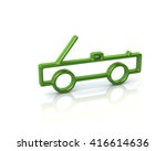 3d illustration of green... | Shutterstock . vector #416614636
