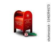Red Santa Letterbox With...