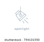 ... spotlight icon, Vector studio light Icon ...
