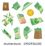european currency note euro... | Shutterstock .eps vector #1902936100