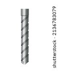 drill bit of steel or other... | Shutterstock .eps vector #2136783079