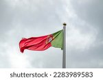 Small photo of National fag of Portugal waving in the wind
