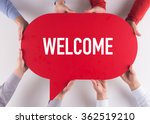 Group of People Message Talking Communication WELCOME Concept