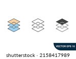 layer icons  symbol vector... | Shutterstock .eps vector #2158417989