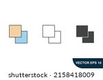 layer icons  symbol vector... | Shutterstock .eps vector #2158418009
