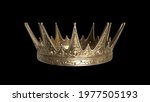 Golden crown with dark...