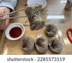 dumplings made from buckwheat. This is one of the Asian foods.