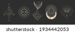 vector illustration set of moon ... | Shutterstock .eps vector #1934442053