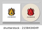 armor logo design. shield logo... | Shutterstock .eps vector #2158434049