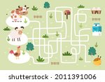 maze game. educational... | Shutterstock .eps vector #2011391006