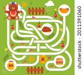 maze game. educational... | Shutterstock .eps vector #2011391060