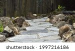 Natural Flagstone Pathway With...
