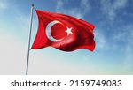 Flag Of Turkey Or Turkiye...