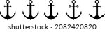 anchors icons set. anchor in... | Shutterstock .eps vector #2082420820