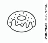 donut icon   doughnut vector ... | Shutterstock .eps vector #2110784933