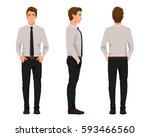 vector illustration of three... | Shutterstock .eps vector #593466560