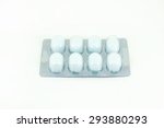 surgical cotton with alcohol... | Shutterstock . vector #293880293