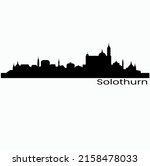 city skyline of solothurn ... | Shutterstock .eps vector #2158478033