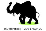 vector illustration of a black... | Shutterstock .eps vector #2091763420