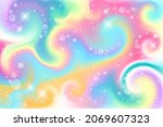fantasy background. holographic ... | Shutterstock .eps vector #2069607323