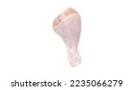 Raw chicken drumstick isolated  ...