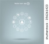 technology web icons set | Shutterstock .eps vector #356261423