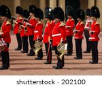Guard changing, Buckingham Palace, London, UK