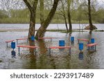 Benches Flooded By Spring...