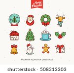 merry christmas and happy new... | Shutterstock .eps vector #508213303