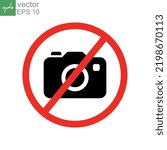 Prohibition No Camera Icon. No...