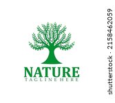 natural green oak tree logo | Shutterstock .eps vector #2158462059