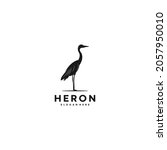 heron logo template  vector ...
