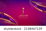 pink purple golden royal awards ... | Shutterstock .eps vector #2138467139