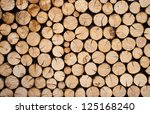 Pile Of Wood Logs Ready For...