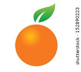 juicy fresh fruit orange with... | Shutterstock .eps vector #152890223