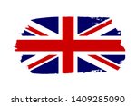 great britain flag. jack uk... | Shutterstock .eps vector #1409285090