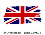 great britain flag. jack uk... | Shutterstock . vector #1586239576