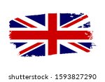 great britain flag. jack uk... | Shutterstock . vector #1593827290