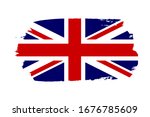 great britain flag. jack uk... | Shutterstock . vector #1676785609