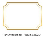 gold frame. beautiful simple... | Shutterstock .eps vector #403532620
