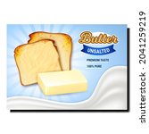 butter unsalted creative... | Shutterstock .eps vector #2041259219