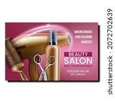 beauty salon service... | Shutterstock .eps vector #2072702639