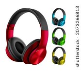 earphones wireless electronic... | Shutterstock .eps vector #2073266813