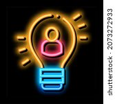 quick wits human talent neon... | Shutterstock .eps vector #2073272933