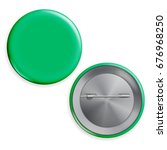 blank green badge . realistic... | Shutterstock . vector #676968250