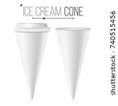 Ice Cream Cone Template Vector. ...