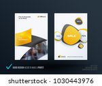 business set of design brochure ... | Shutterstock .eps vector #1030443976
