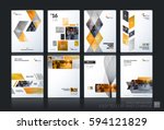 business vector set. brochure... | Shutterstock .eps vector #594121829